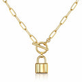 Susana Gems cadena de eslabones con candado fashion